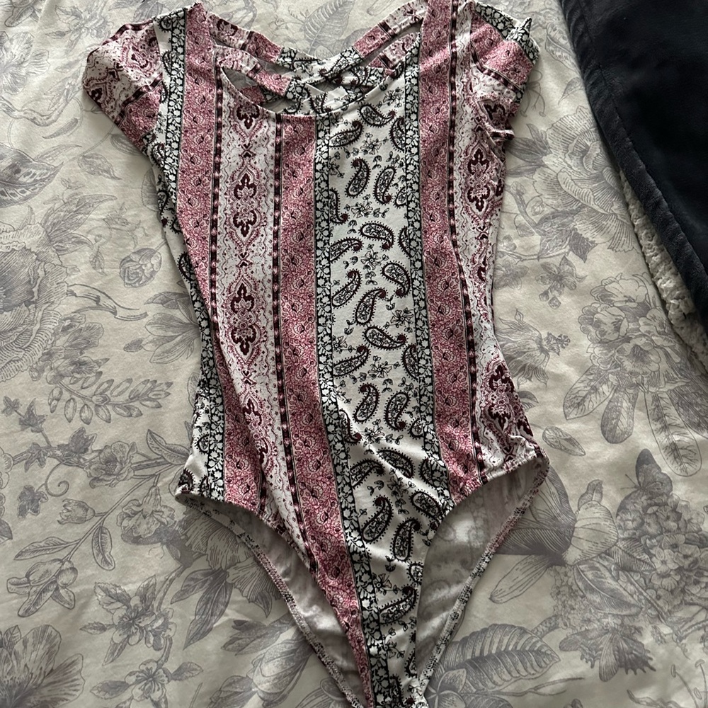 Paisley design bodysuit